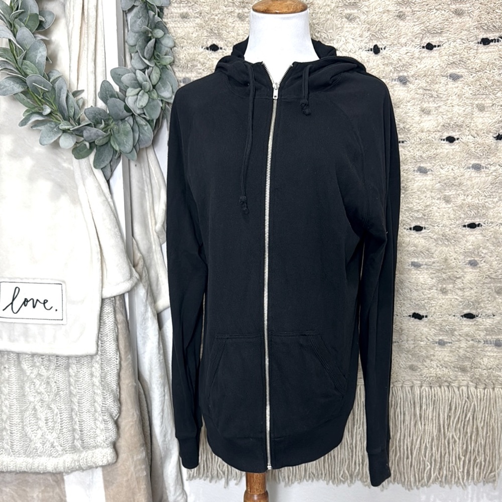 Alternative Apparel Black Full-Zip Hoodie size M
